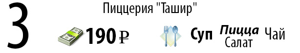 3 место. Пицца "Ташир"
