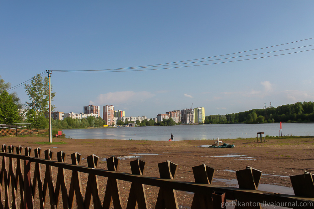 2.5. Пляж "Райского берега". Это Тёплое озеро.